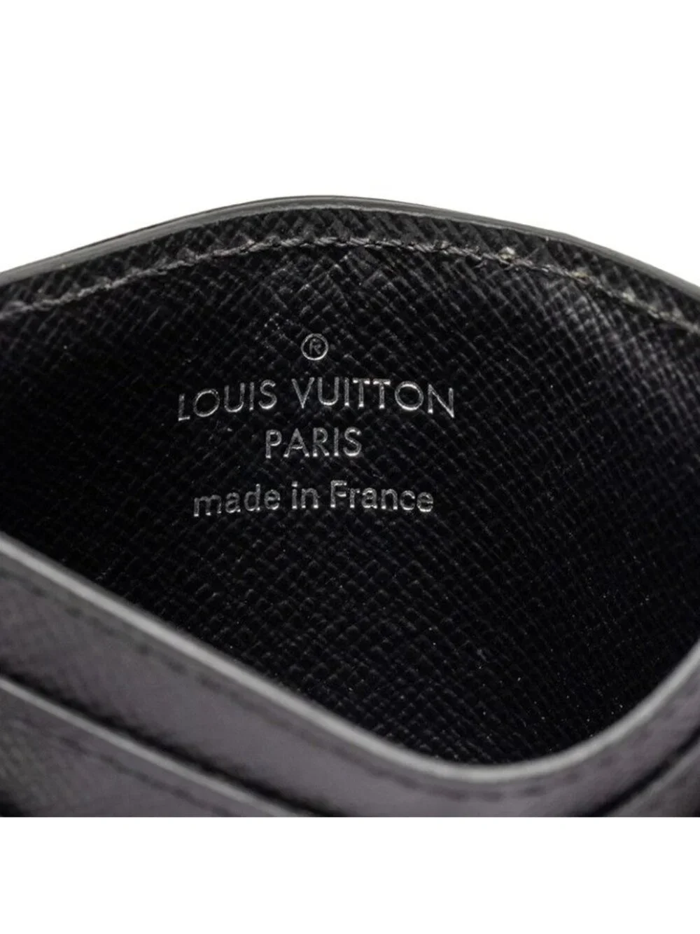 Louis Vuitton Monogram Macassar Neo Card Holder Case Brown Black Leather